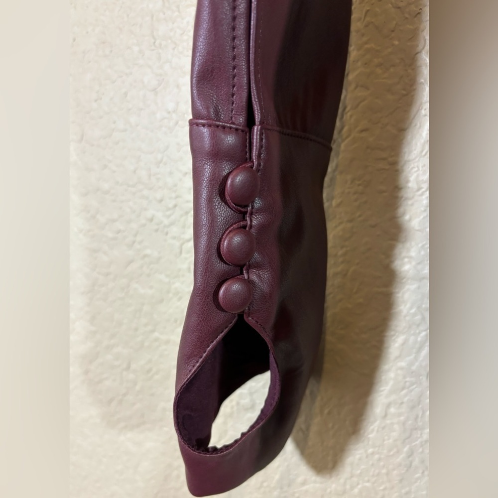 NWOT MVP Faux Leather Dress - Picture 6 of 15